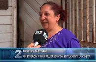31 01 -2018 EL DOMINGO UNA MUJER A PUNTO DE PARIR FUE ASISTIDA POR POLICÍAS EN CONSTITUCION Y LA COSTA. SU ABUELA MANDO LAS IMÁGENES AL WHATSAPP CONTANDO ESTA HERMOSA NOTICIA.