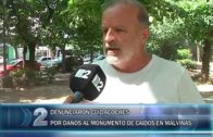 29 -01 -2020 DENUNCIAN A CUIDACOCHES POR ROTURAS EN EL MONUMENTO DE MALVINAS