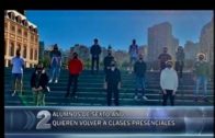2 -11-2020 ALUMNOS DE LAS ESCUELAS SECUNDARIAS DEL SEXTO AÑO PIDEN TERMINAR EL CICLO EN LAS AULAS.