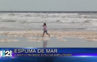 3 -02 -2021 ESPUMA MARINA .LLAMATIVO FENÓMENO EN LAS COSTAS MAR PLATENSES