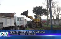 10-08-2022 DEMOLIERON  VIVIENDA QUE PRESENTABA RIESGO DE DERRUMBE.